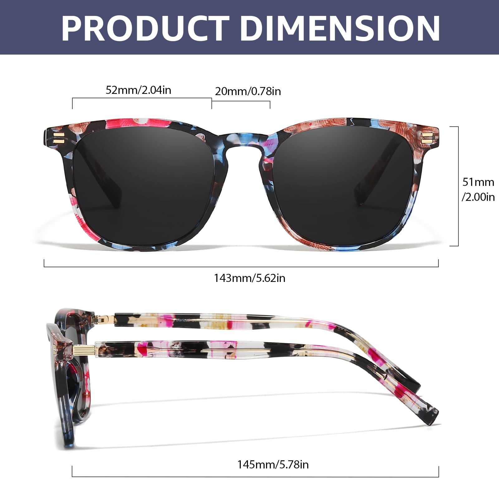 Сонцезахисні окуляри Жіночі Поляризовані Модні Легкі SIPHEW з UV400 Захистом, фото №6