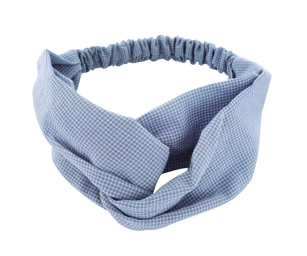 Пов'язка на голову для йоги axy HB5a Синьо-біла в клітинку, фото №1 Пов'язка на голову для йоги axy HB5a Синьо-біла в клітинку, фото №1