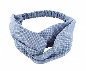 Купить Повязка на голову для йоги axy HB5a Сине-белая в клетку - Фото 1 Повязка на голову для йоги axy HB5a Сине-белая в клетку - Фото 1
