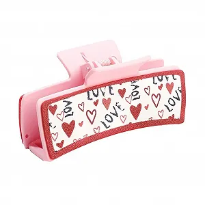 Купить Заколка для волос Yjcnelcr большое сердце, блестящая - Фото 1 Заколка для волос Yjcnelcr большое сердце, блестящая - Фото 1