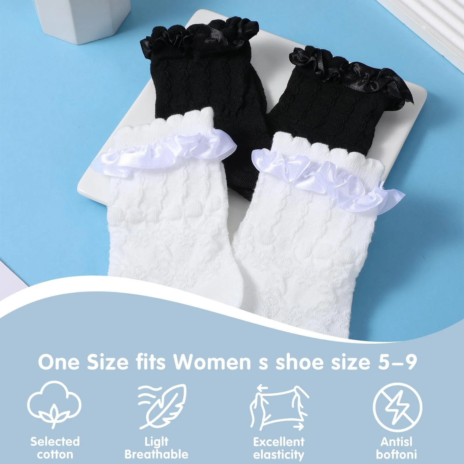 Шкарпетки з рюшами, фото №4