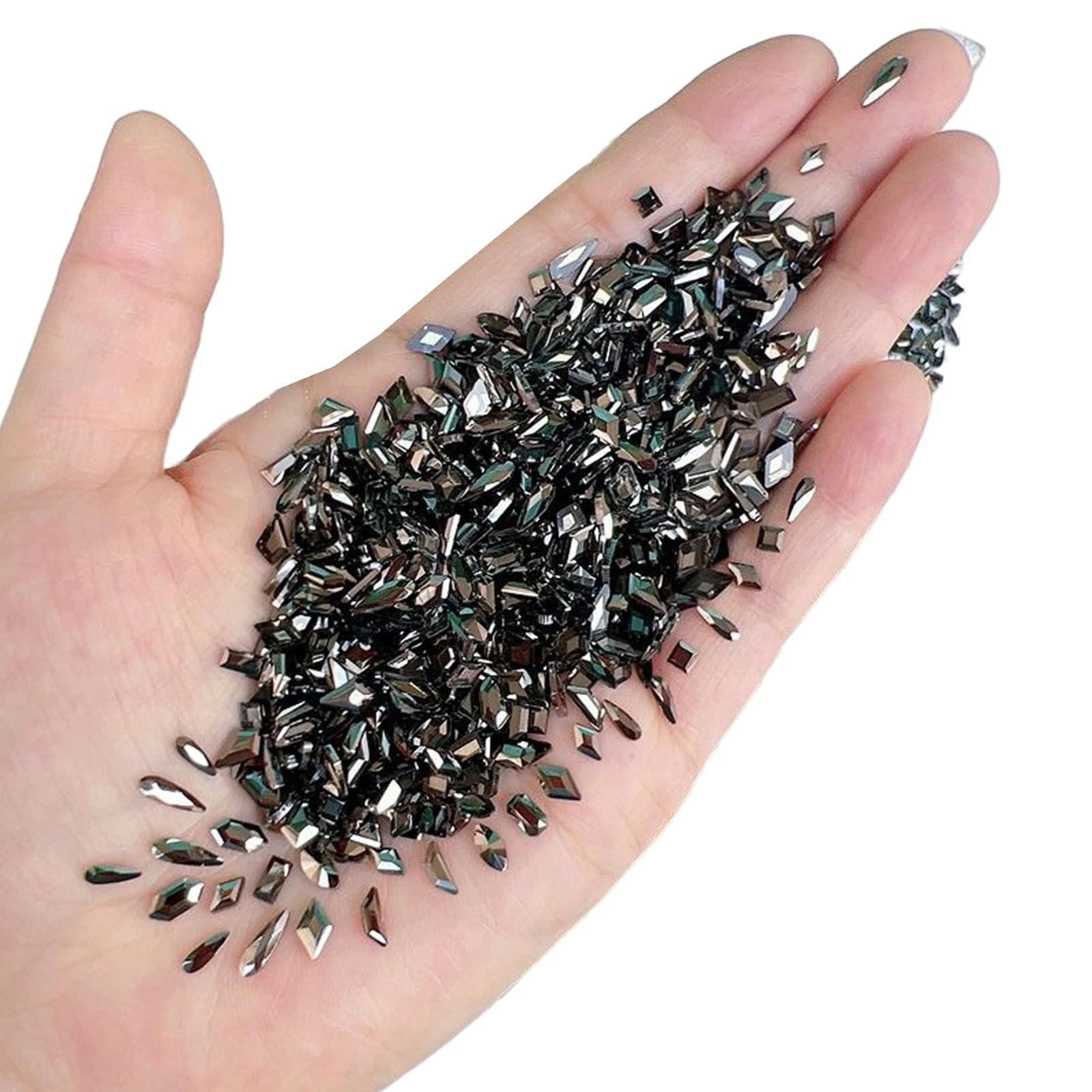 3D Стразы 100 шт. для украшения ногтей, кристаллы для декора, кольца, серьги, фото №1