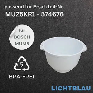 Миска для змішування Lichtblau MUZ5KR1 MUM5 3.9 л пластик Білий ціна на synthetic.ua - Фото 1 Миска для змішування Lichtblau MUZ5KR1 MUM5 3.9 л пластик Білий synthetic.ua - Фото 1
