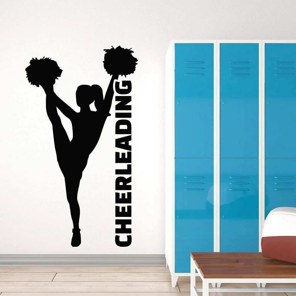 Наклейка на стіну Art Wall Sticker Cheerleading Girls Sports Teams Вінілова 149 x 84 см, фото №1