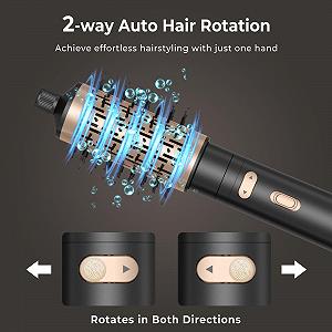 Фен-щітка 3 in 1 Rotating Hot Air Brush з насадками 38 мм / 50 мм та іонізацією synthetic.ua - Фото 1