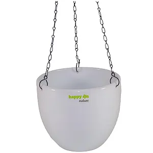 Купить Подвесное кашпо happy nature Venus 13/12 керамическое гидро диаметр 17,5 см высота 15 см белое - Фото 1 Подвесное кашпо happy nature Venus 13/12 керамическое гидро диаметр 17,5 см высота 15 см белое - Фото 1
