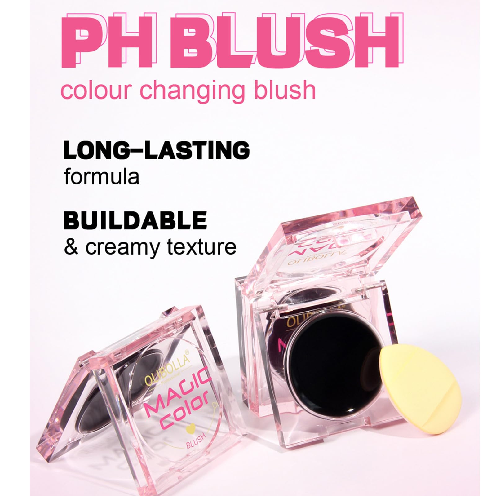 Крем Colur Changing Black Cream Blush Multi-Use Lips and Cheek Tint Чорний, фото №3