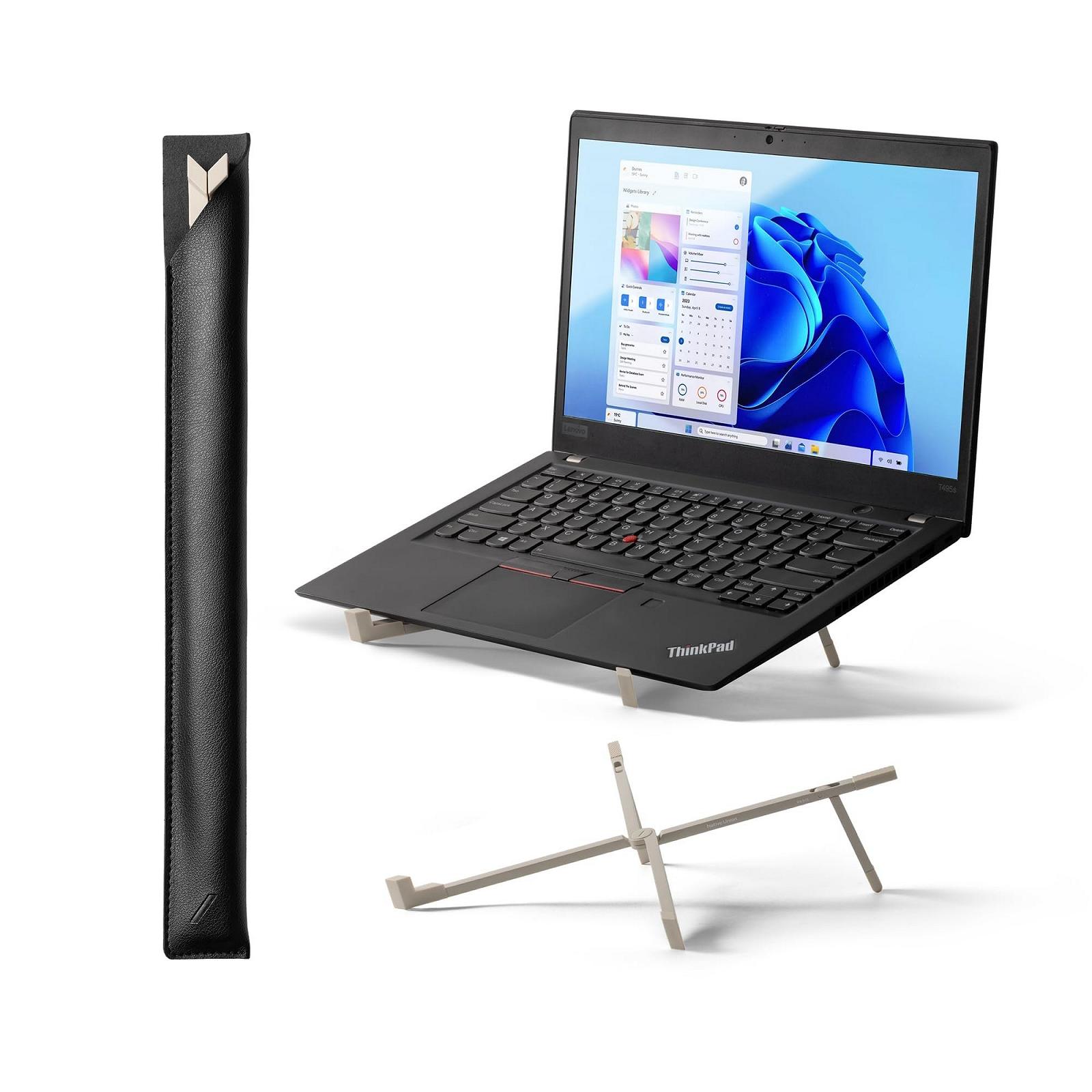 Підставка для ноутбука Native Union Fold - ультракомпактна, складна та портативна ергономічний та оптимізований кут огляду для MacBook, ноутбуків, iPad та планшетів 10-16 дюймів (пісковик), фото №8