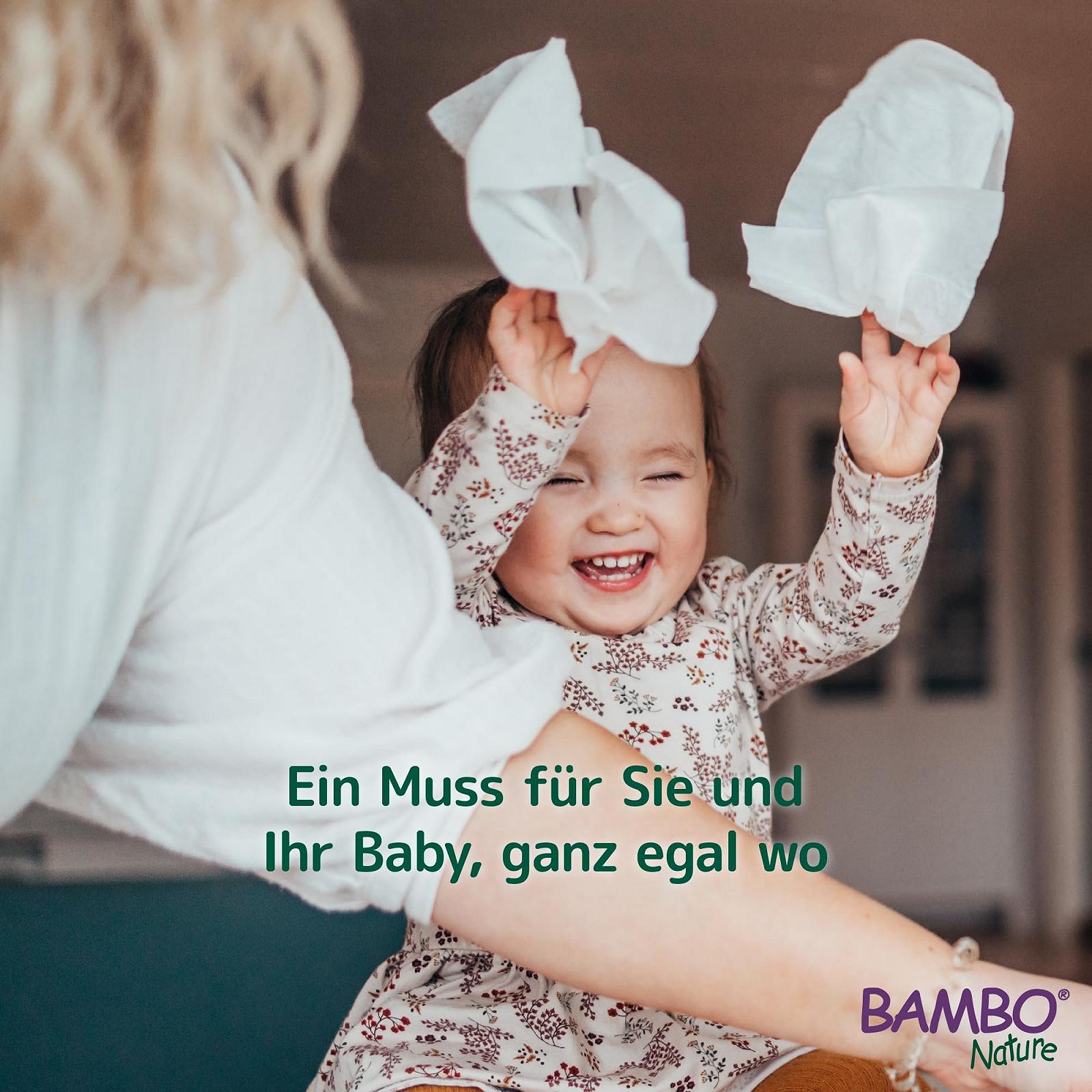 Влажные салфетки Bambo Nature 12 x 80 штук, фото №5
