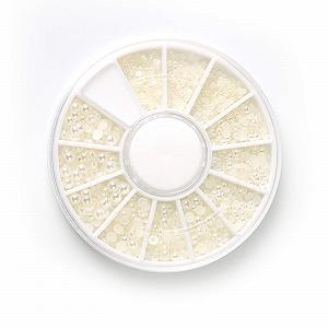 Стрази Типу Перлини Beige Перламутрові Напівкруглі 5 коробок - Фото 1