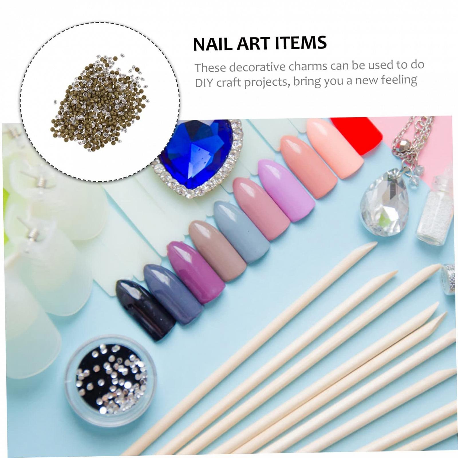 Стразы Стекло COHEALI Chic для маникюра 1440 штук, Хрустальные, Белые, фото №9