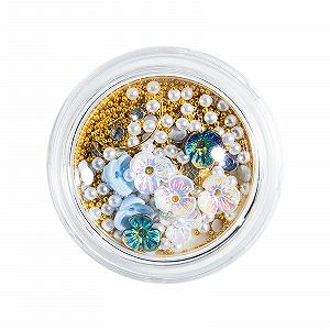 Стрази Квітка-Мушля Металеві Заклепки Перли Мікс в Коробці Квітка-Мушля 4 - Фото 1