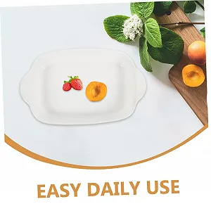 Форма для запекания TOYANDONA Керамическая с двойными ручками термостойкая synthetic.ua - Фото 1