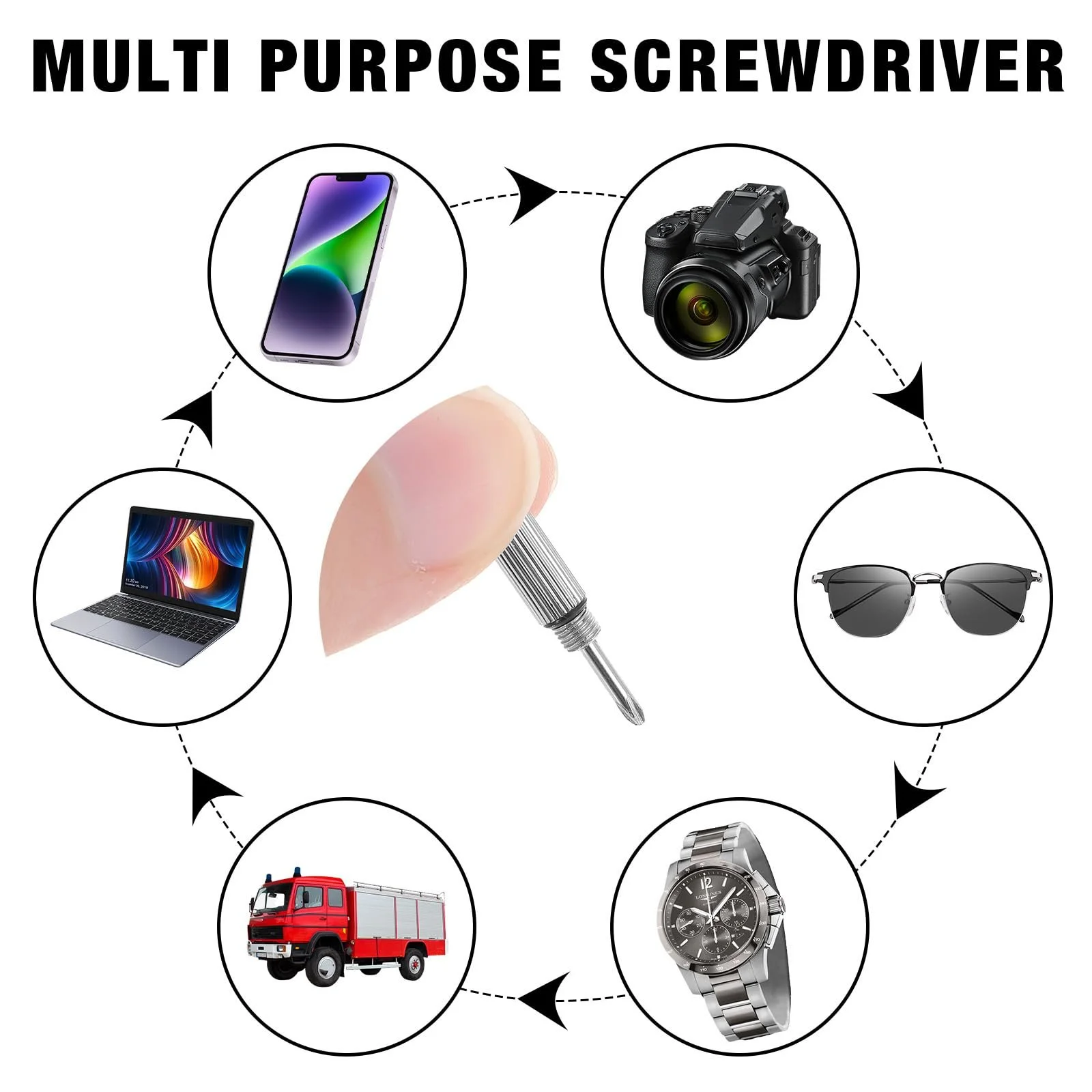 Набір Викрутка Скляна Міні Сталевий 3-в-1 Для Сонцезахисних Окулярів, фото №4