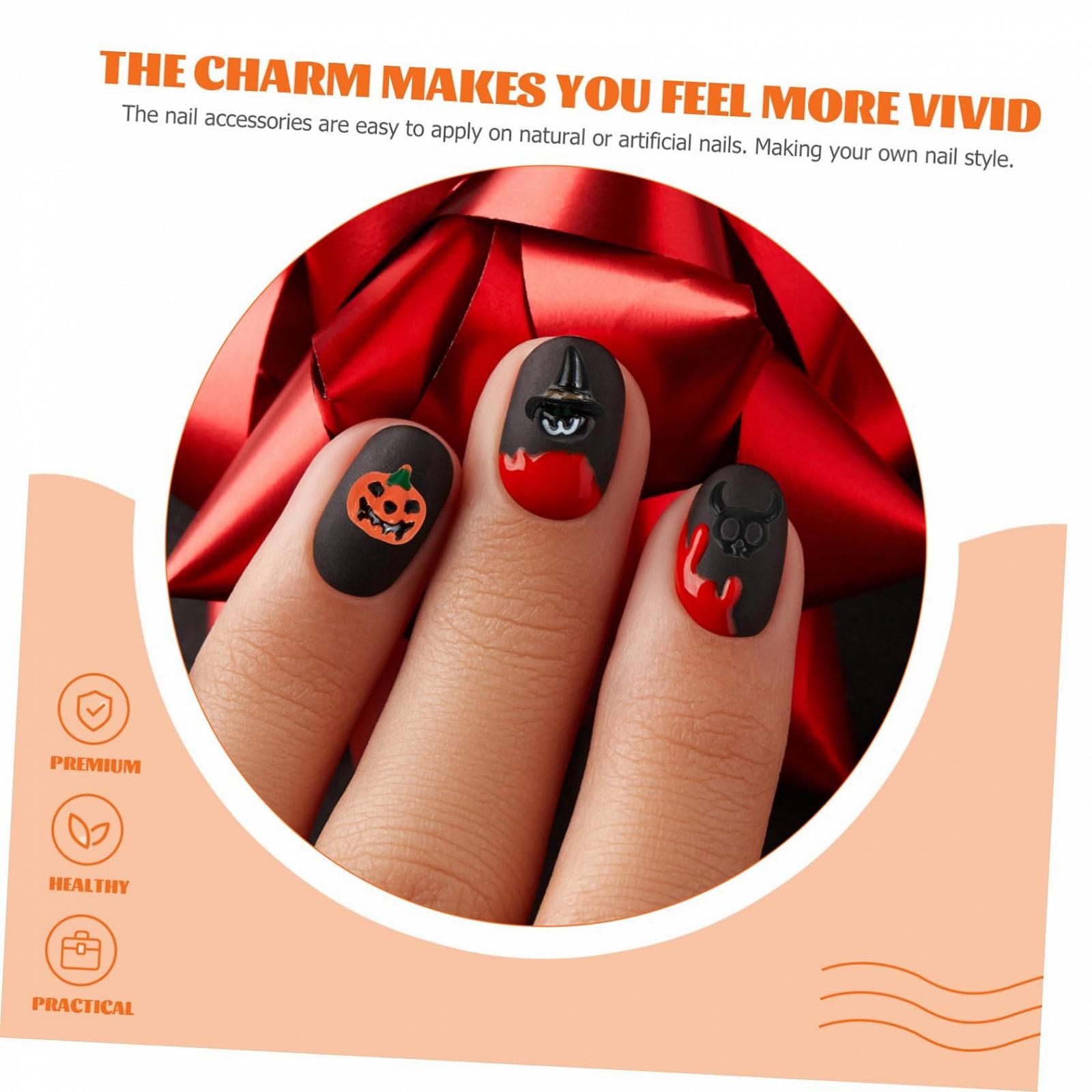 Украшения для ногтей Healeved, 100 шт., Хэллоуин, фото №9