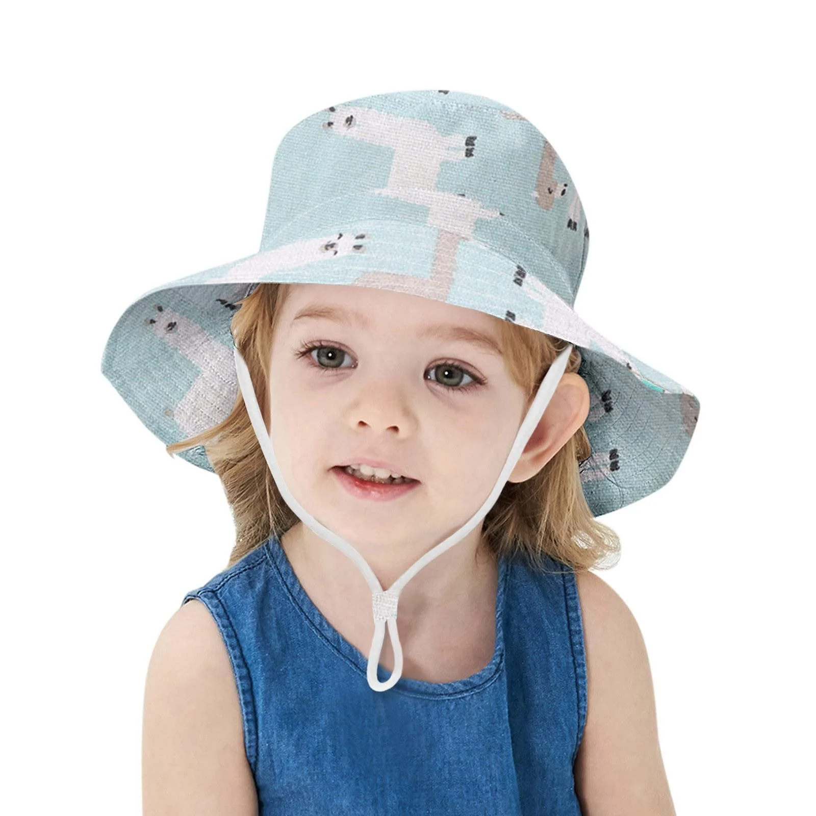 Капелюх-панама Glücksvogel дитячий бавовняний UPF 50+ регульований зі шнурком, фото №1