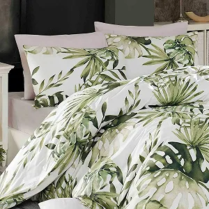 Комплект постільної білизни Traumschlaf Botanic 135 x 200 см 80 x 80 см бавовна Renforcé synthetic.ua - Фото 1