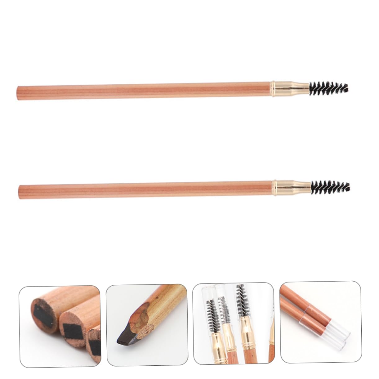 Карандаш для бровей Healvian 2 в 1 с кистью, фото №4