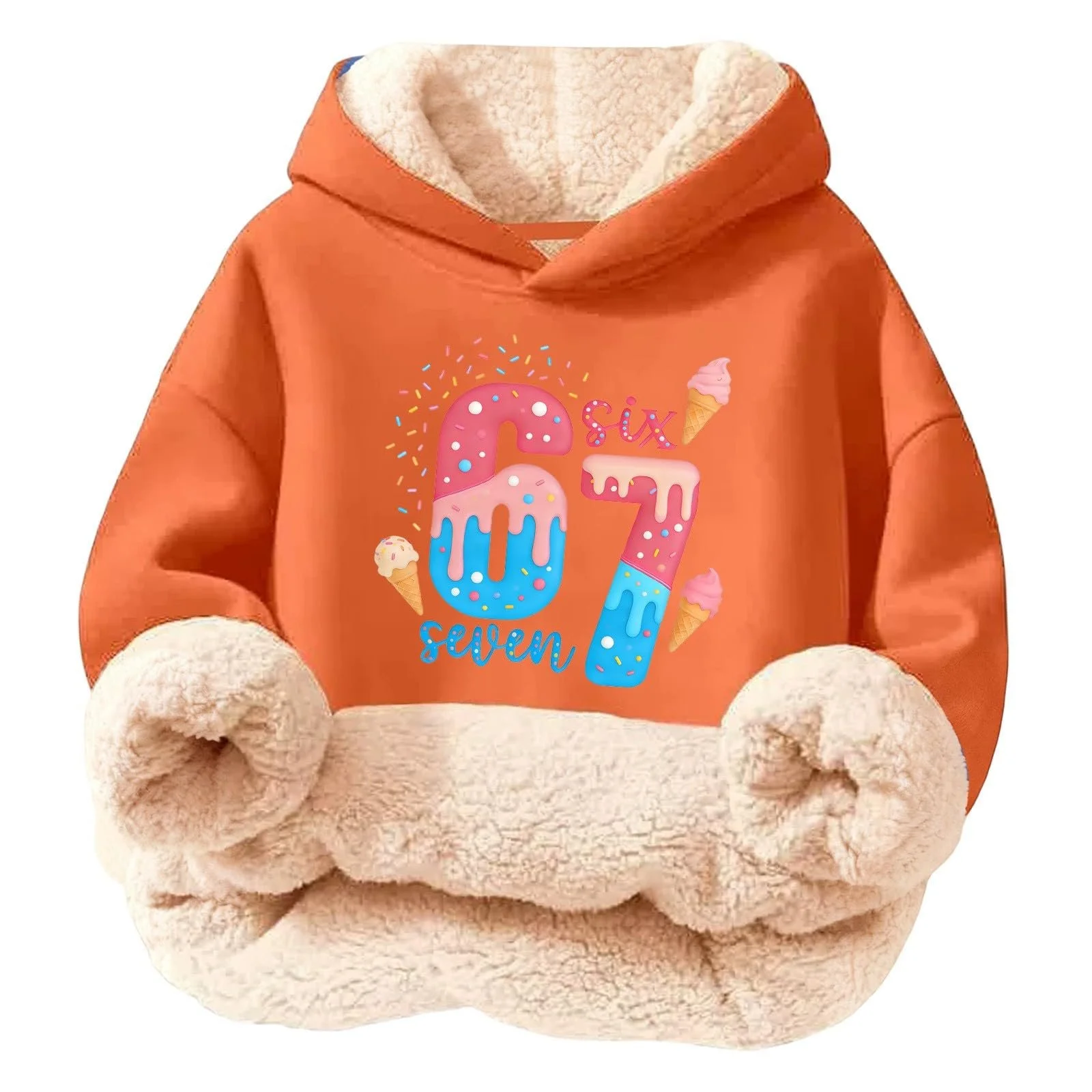 Худи Lang
hrmelig Kapuzenpullover Fleece 67 Print Удобный свитшот Preppy Pulli для девочек и мальчиков, повседневная модная куртка, фото №1