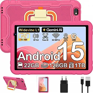 Дитячий планшет 10.1" JUEDUR R500 10.1" 6+16/128Gb 8 ядер Android 15 8000 mAh Чорний - Фото 1