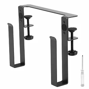 Органайзер для ноутбука Металлический Подвесной Регулируемый Съемный Держатель для ноутбука с нескользящими накладками Устойчивый к царапинам Не требуется сверление Вертикальная подставка для ноутбука (Один слой) - Фото 1