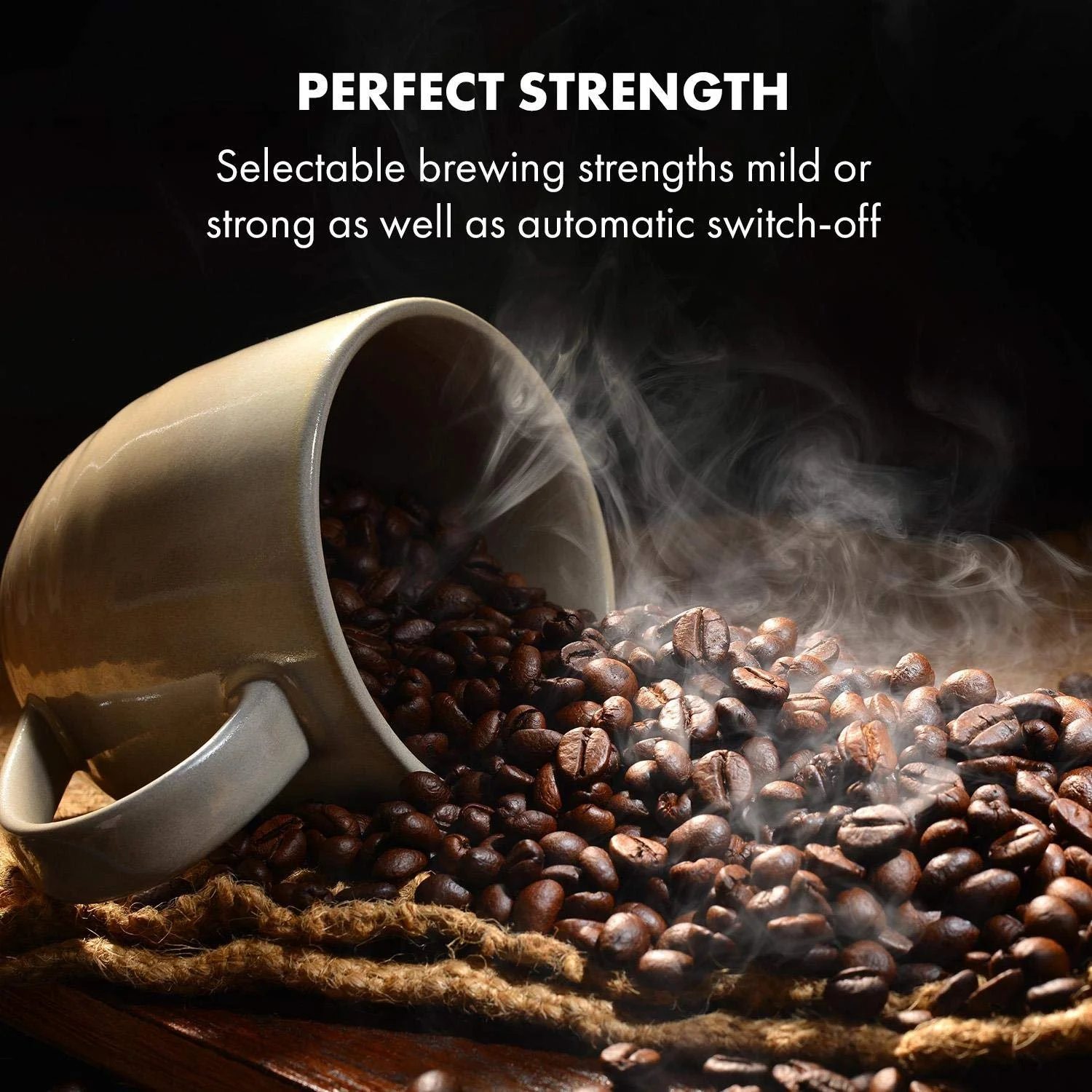 Капельная кофеварка Klarstein Aromatica Taste 6 с конической кофемолкой 680 Вт 750 мл Черная, фото №4