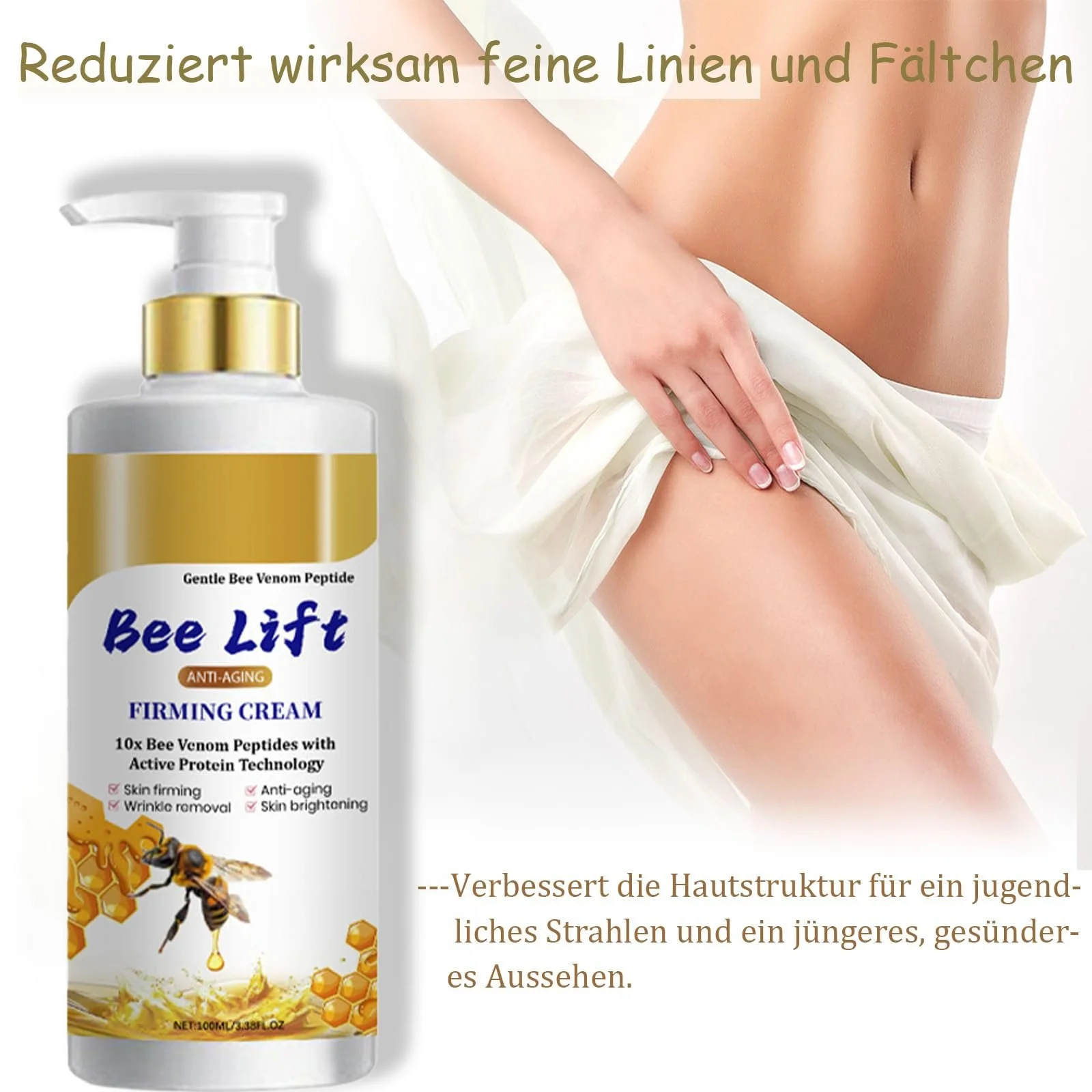 Лосьон для тела с пчелиным ядом для ухода за телом, мазь с пчелиным ядом против морщин, крем с витамином Е и пчелиным ядом, увлажняющий крем и крем для тела для сухого тела, фото №4 Лосьон для тела с пчелиным ядом для ухода за телом, мазь с пчелиным ядом против морщин, крем с витамином Е и пчелиным ядом, увлажняющий крем и крем для тела для сухого тела, фото №4