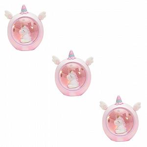 Лампа Housoutil Unicorn Night Cartoon Bright Night Children's LED Desk Projector Cute Children's Room Student Resin - Фото 1