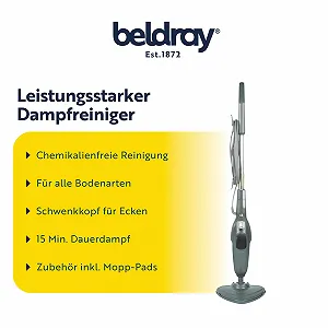 Парова швабра Beldray Clean & Refresh BEL01986VDE 1300W 350 мл synthetic.ua - Фото 1