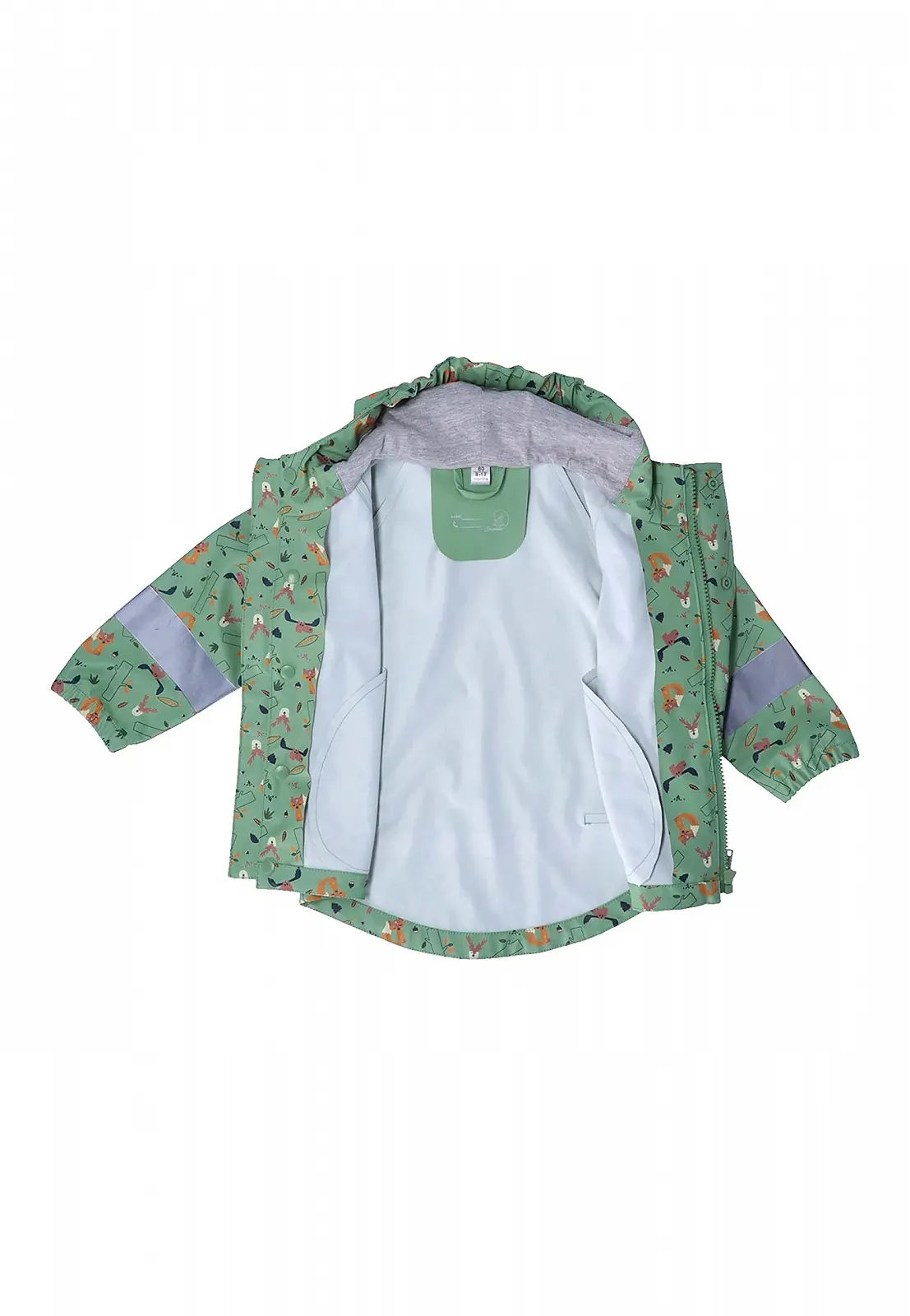 Дитяча дощова куртка Sterntaler Унісекс Тварини лісу Зелений, фото №6