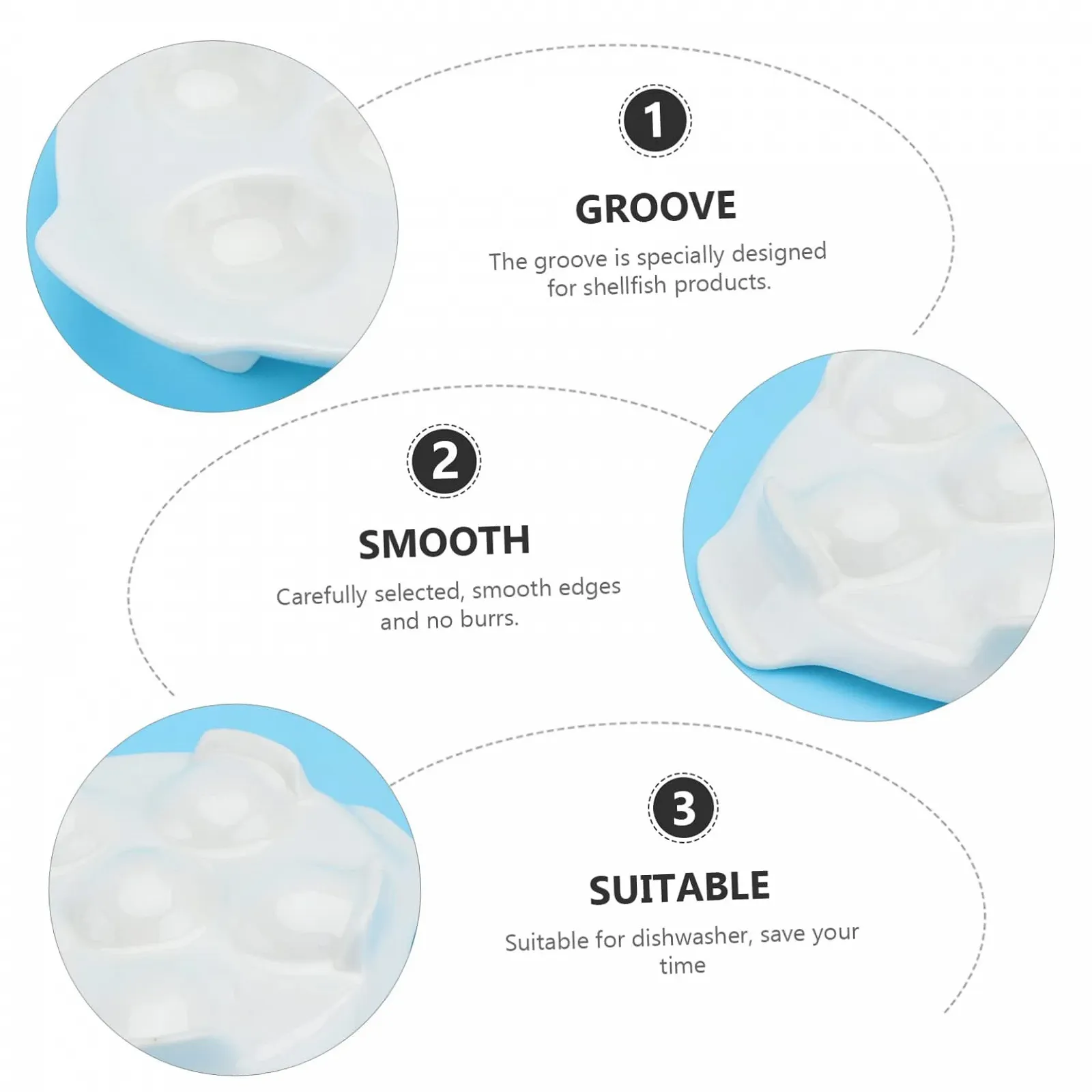 Форма для запікання равликів VICASKY керамічна на 6 отворів глянцева 6,5 дюймів, фото №8 Форма для запікання равликів VICASKY керамічна на 6 отворів глянцева 6,5 дюймів, фото №8