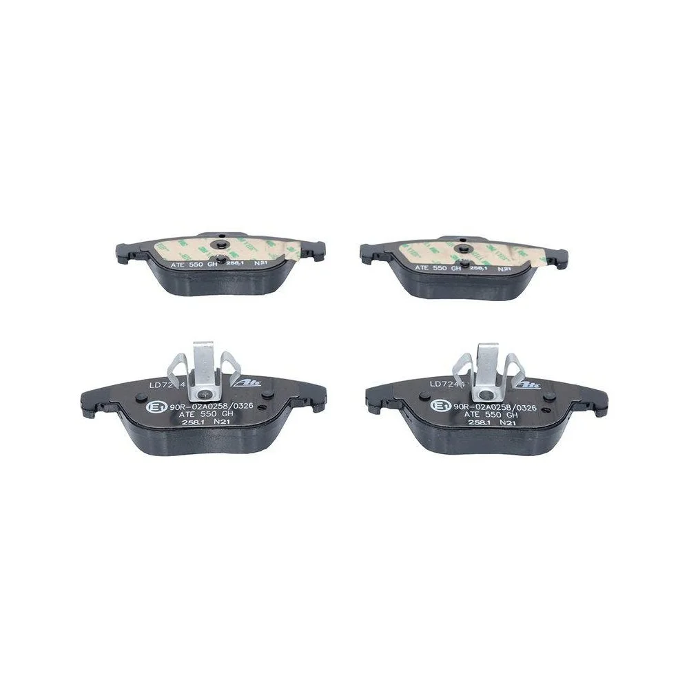 Комплект тормозных колодок дискового тормоза ATE Ceramic 13.0470-7244.2 для MERCEDES-BENZ, фото №1 Комплект тормозных колодок дискового тормоза ATE Ceramic 13.0470-7244.2 для MERCEDES-BENZ, фото №1