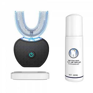 Ультразвукова електрична зубна щітка 360° Автоматична Чорна - Фото 1