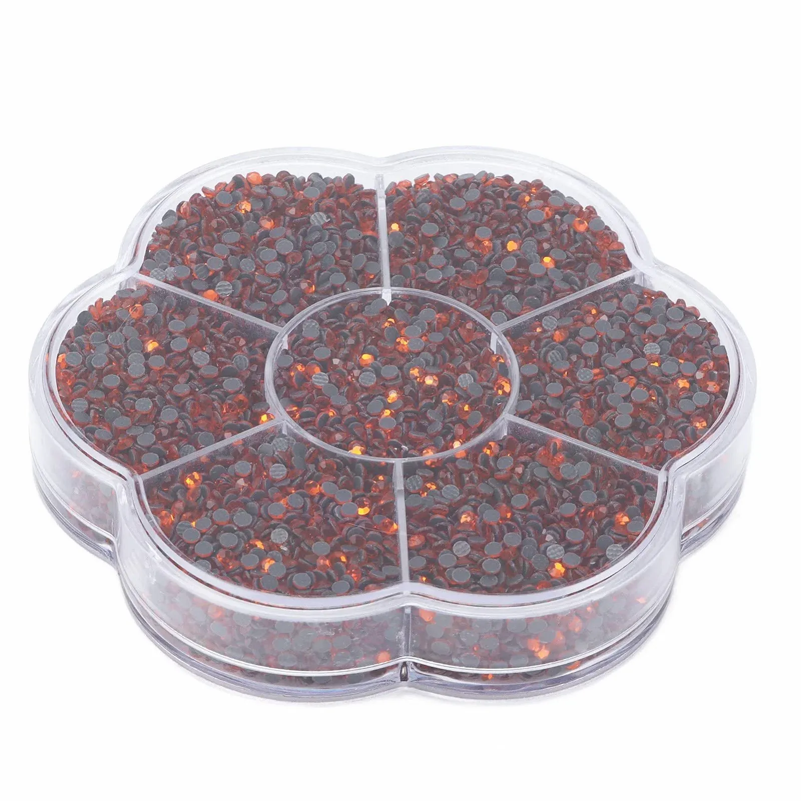 Стразы Круглые Emoshayoga Семь цветов Оранжевый, 14400 шт, фото №7