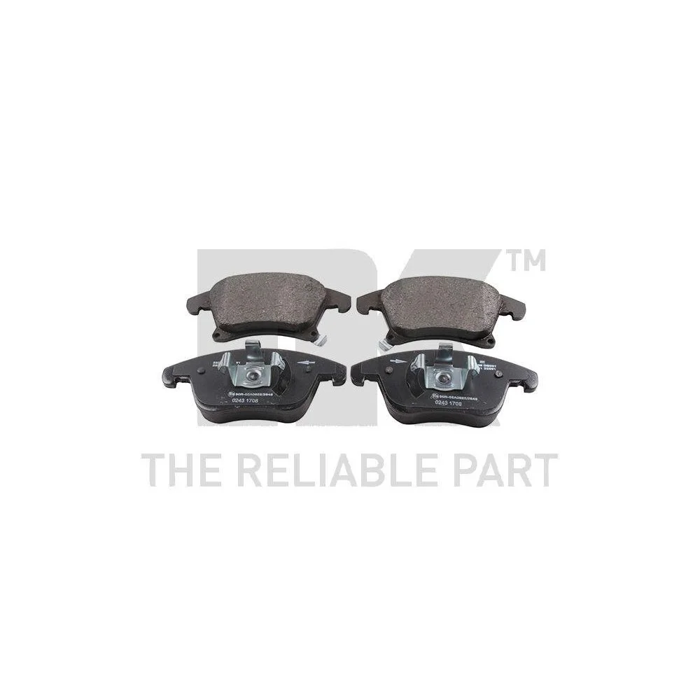 Комплект тормозных колодок дисковых NK 222586 для FORD, FORD USA, передняя ось, фото №1