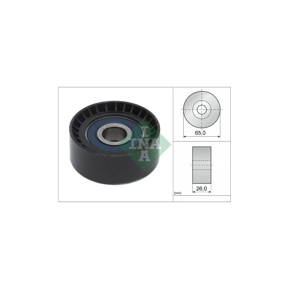 Обводной/направляющий ролик Schaeffler INA 532 0666 10 поликлиновой ремень, фото №1