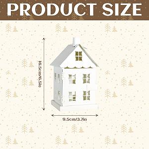 Підсвічник різдвяний металевий підсвічник для чайних свічок хатинка біла ціна на synthetic.ua - Фото 1 Підсвічник різдвяний металевий підсвічник для чайних свічок хатинка біла synthetic.ua - Фото 1