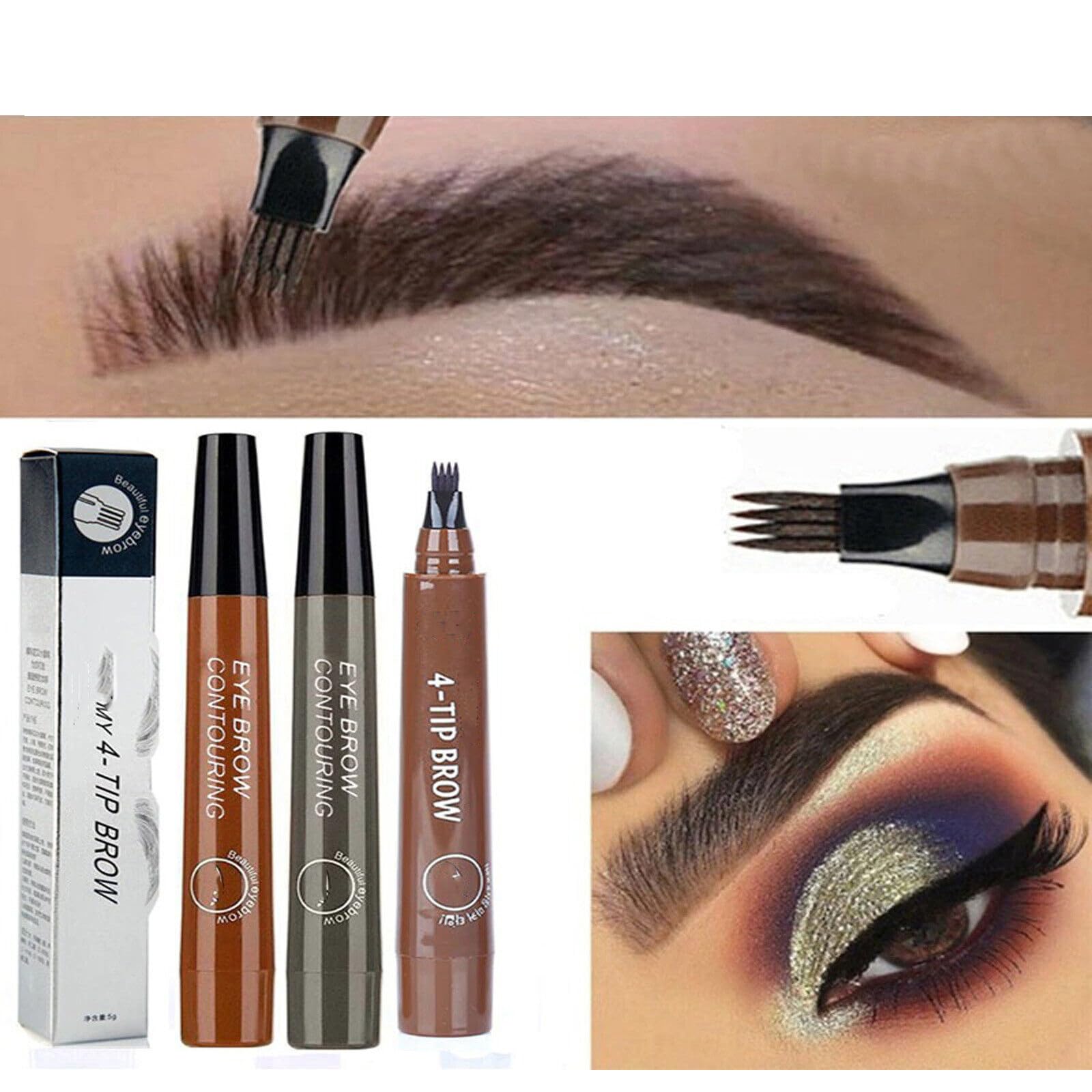 Олівець для брів Magical Precise Waterproof Brow Pen Light Brown, фото №4