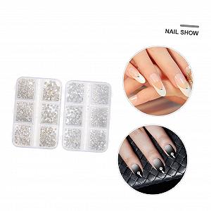 Набор для ногтей FRCOLOR 2 коробки блестящих стразов декоративные подвески для домашнего использования synthetic.ua - Фото 1