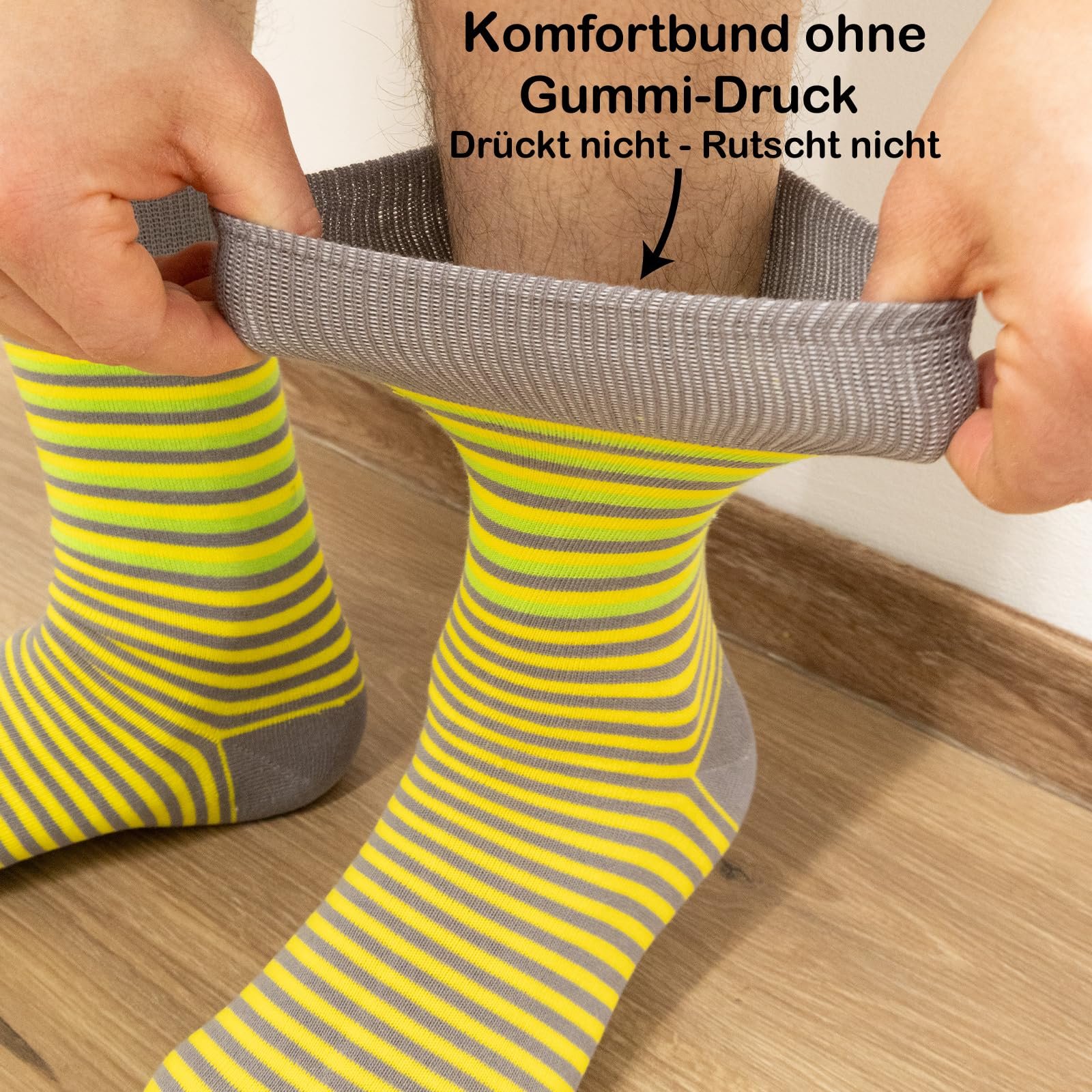 Полосатые носки хлопковые разноцветные, фото №4