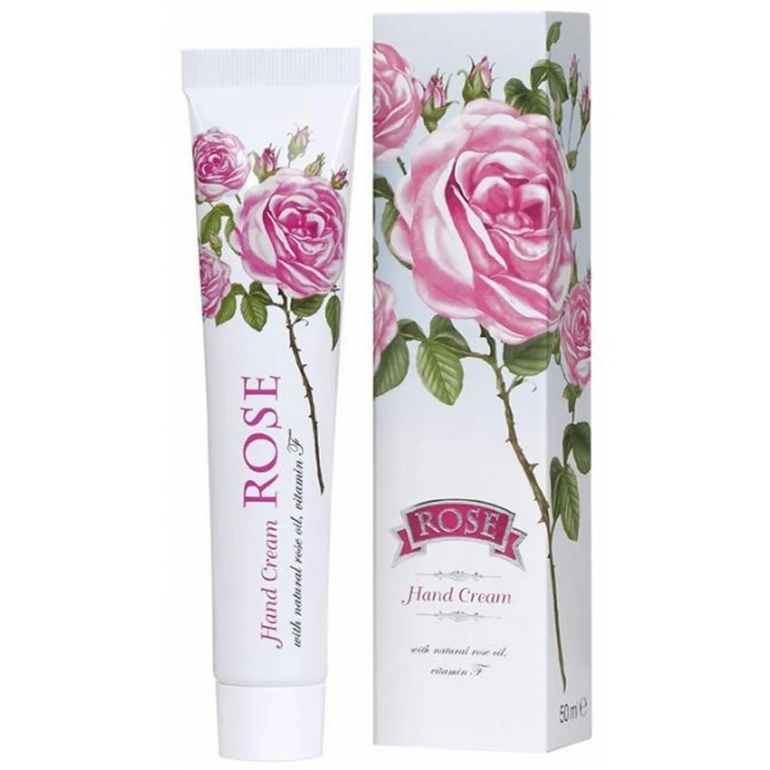 Крем для рук Rose серії Naturals Rose з олією троянди, трояндовою водою, Q10, фото №1