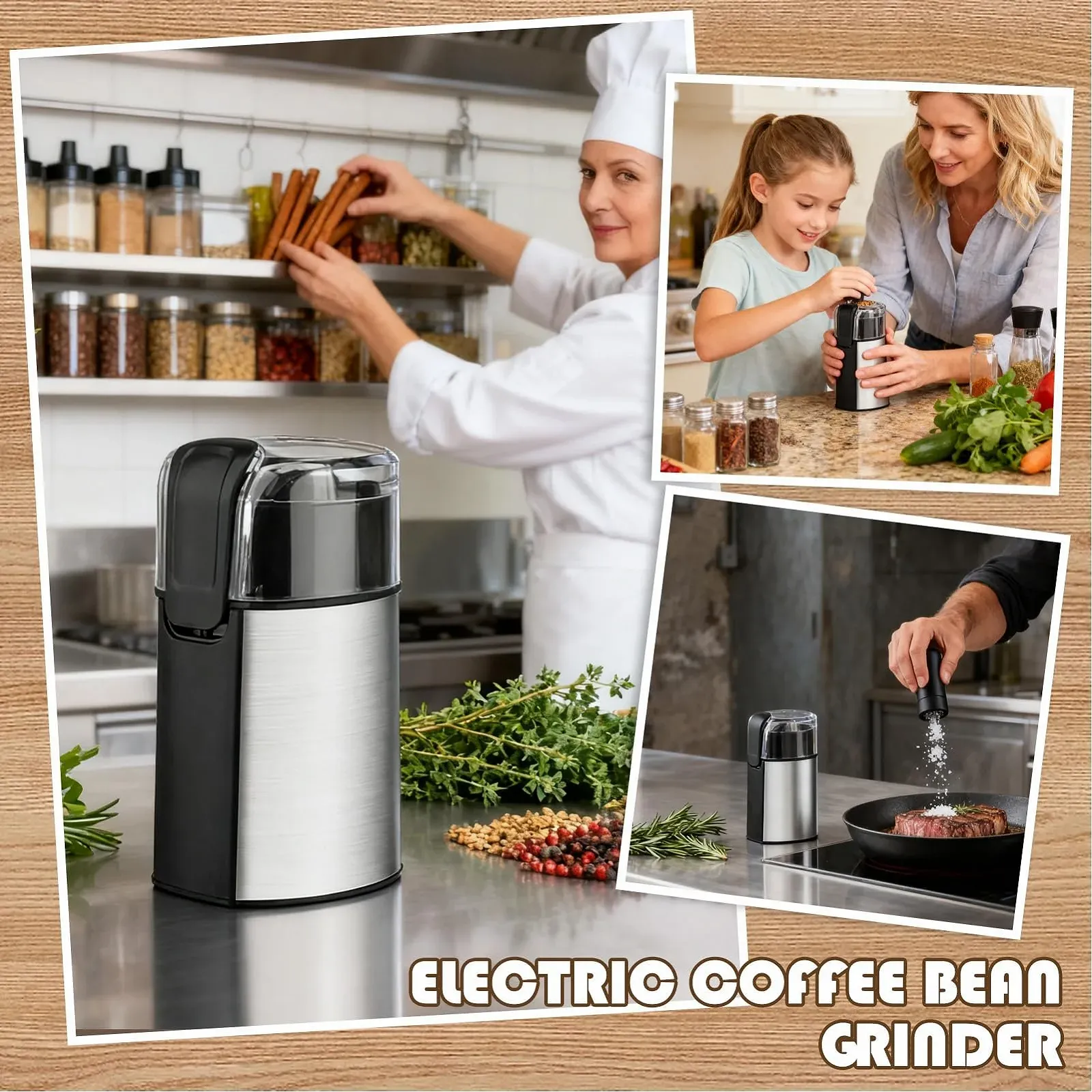 Электрическая кофемолка для приготовления сушеного перца чили, Для приправы, фото №3