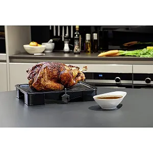 Деко Zenker 9344950 Набір з 2 шт з решіткою та сифоном 39 x 33 см Емальоване Чорне synthetic.ua - Фото 1