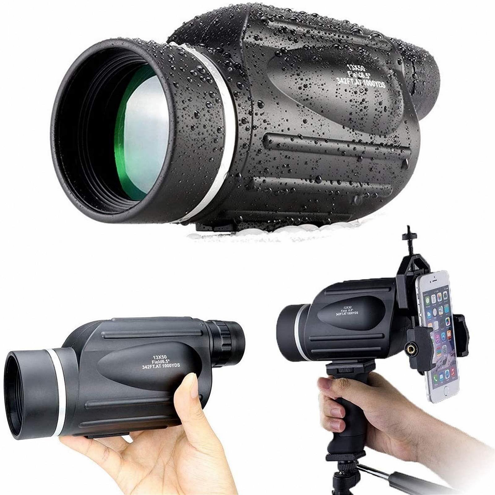 Монокуляр QHYTL HD 13×50 Чорний, фото №2