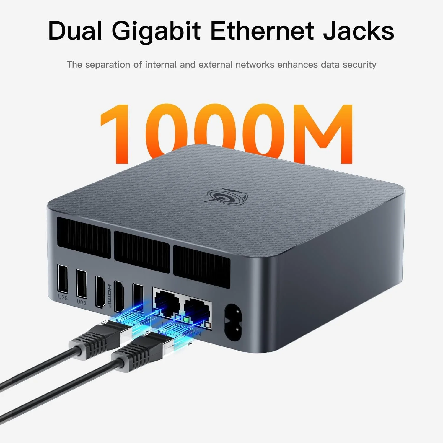 Мини ПК Beelink EQR5 / AMD Ryzen 5 5650U / RAM 16GB / SSD 512GB / 2 x HDMI / 2 х LAN / Wi-Fi 6 / Bluetooth 5.2 / Windows 11 Pro / Серый, фото №7 Мини ПК Beelink EQR5 / AMD Ryzen 5 5650U / RAM 16GB / SSD 512GB / 2 x HDMI / 2 х LAN / Wi-Fi 6 / Bluetooth 5.2 / Windows 11 Pro / Серый, фото №7