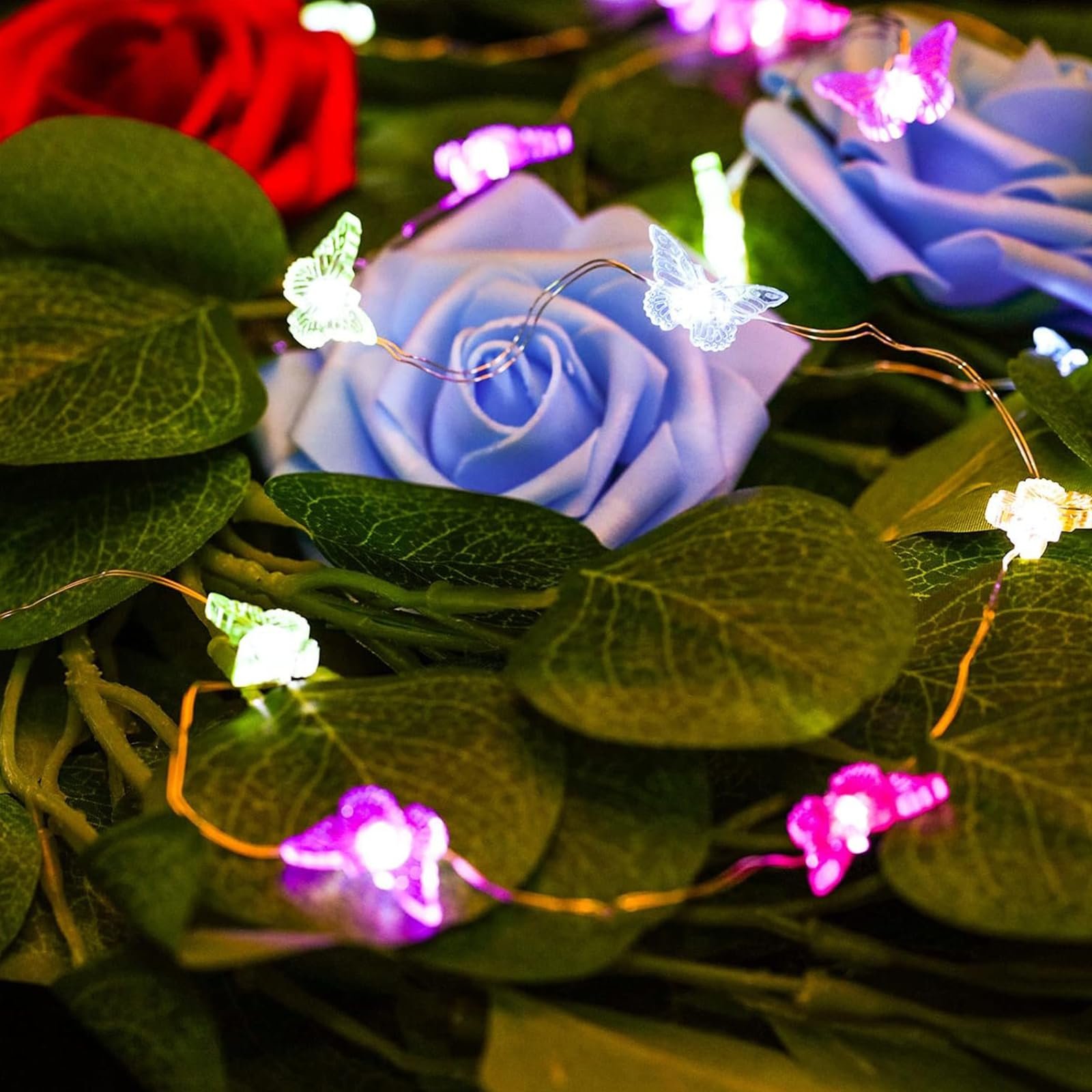 LED Гирлянда ENLACE Бабочка 3 м 30 LED разноцветный (питание от батареек), фото №6