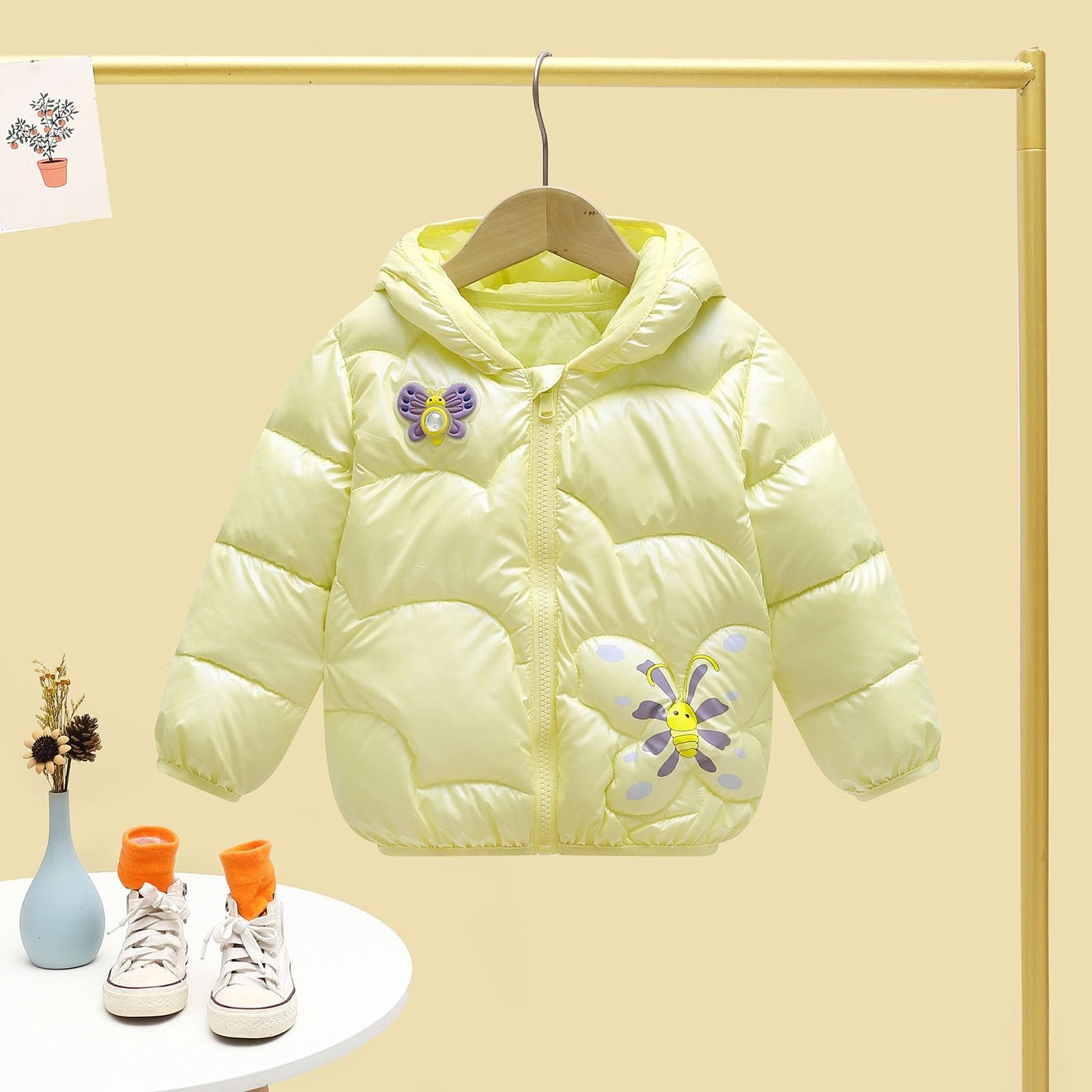 Дитяча пухова куртка з бавовняною підкладкою Kinder Denim, фото №3