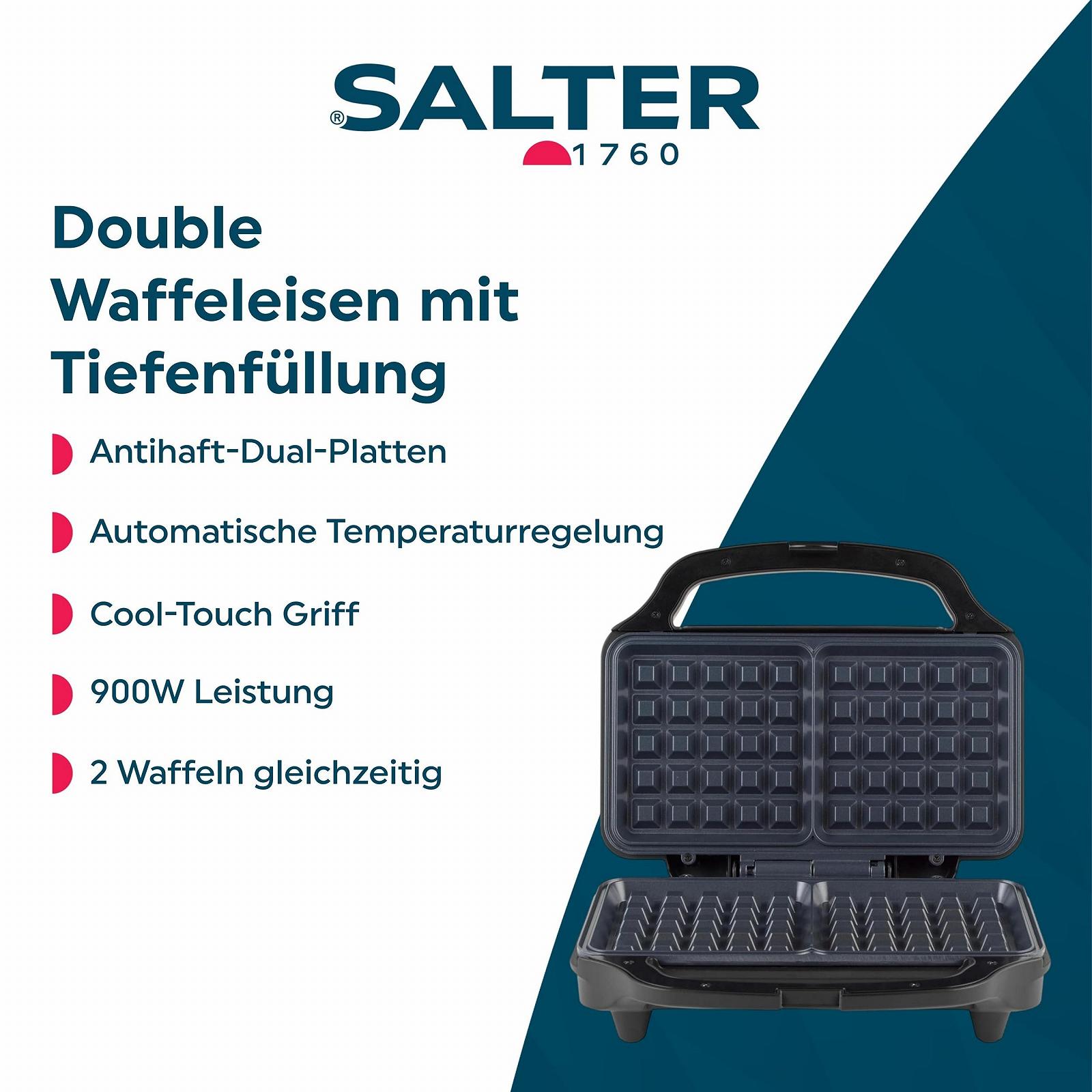 Вафельница Salter Double, 900 Вт, фото №2