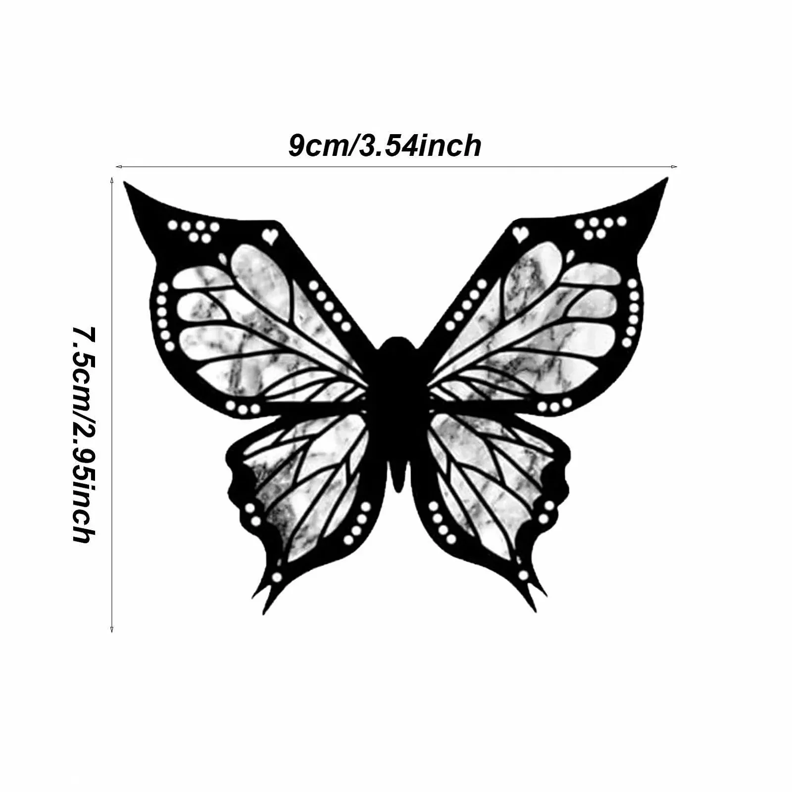 Трафарет для підводки очей Butterfly у формі метелика для симетричного макіяжу, фото №7