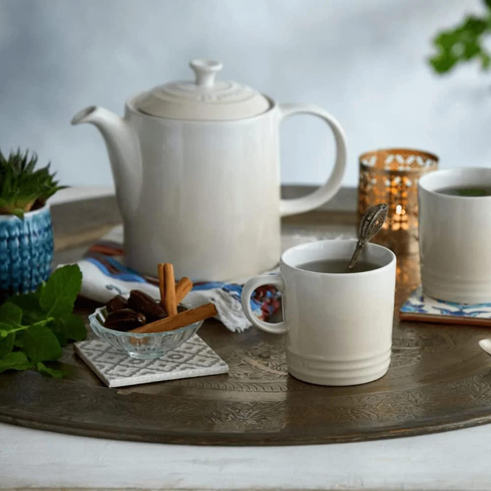 Чайник-заварник Le Creuset Stoneware Tall 1,3 літра, Meringue, фото №5